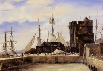 オンフルール 古い埠頭の外光 ロマン主義 ジャン・バティスト・カミーユ・コロー Oil Paintings